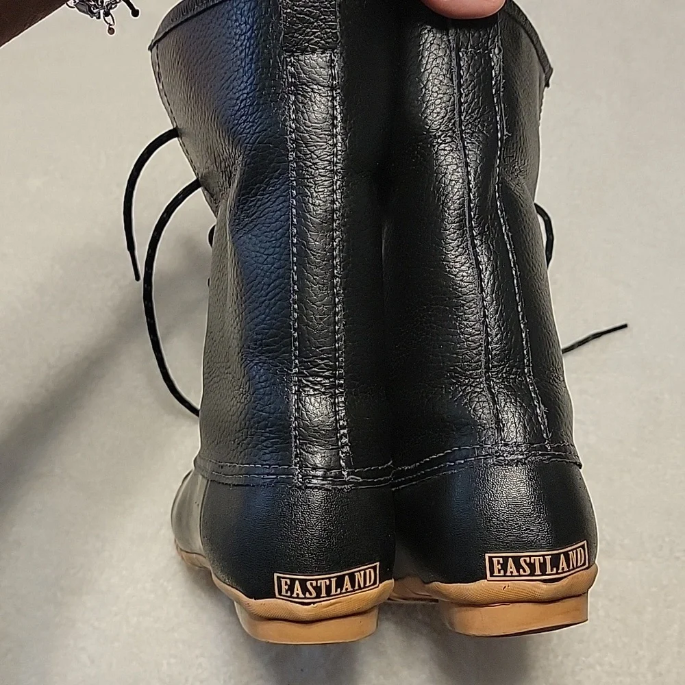 Eastland Black Waterproof Rain Boots Duck Boots - Picture 5 of 8